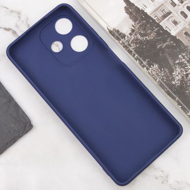 Силиконовый чехол Candy Full Camera для Infinix Hot 30 Синий / Dark Blue