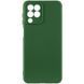 Чехол TPU GETMAN Liquid Silk Full Camera для Samsung Galaxy M33 5G Зеленый / Dark green