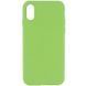 Чехол Silicone Case Full Protective (AA) NO LOGO для Apple iPhone XS Max (6.5") Мятный / Mint
