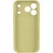 Чехол Silk Full Camera Protective (AA) NO LOGO для Apple iPhone 17 Pro Max / 18 Pro Max (6.9") Желтый / Mellow Yellow фото 3