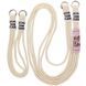Чехол TPU two straps California для Apple iPhone 13 (6.1") Бежевый / Antique White фото 4