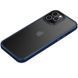 TPU+PC чехол Metal Buttons для Apple iPhone 12 Pro / 12 (6.1") Синий / Navy Blue