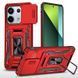 Ударопрочный чехол Camshield Army Ring для Xiaomi Poco X6 Pro Красный / Red
