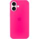 Чехол Silicone Case Full Protective (AA) для Apple iPhone 16 (6.1") Розовый / Barbie pink