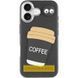 Чохол TPU Leather Toys для Apple iPhone 17 (6.3") Coffee / Black фото 2