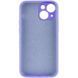Чехол Silk Full Camera Protective (AA) NO LOGO для Apple iPhone 15 (6.1") Сиреневый / Dasheen фото 2