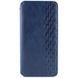 Кожаный чехол-книжка GETMAN Cubic (PU) для Apple iPhone 13 / 14 (6.1") Синий