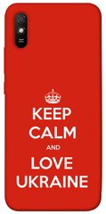 Чехол itsPrint Keep calm and love Ukraine для Xiaomi Redmi 9A