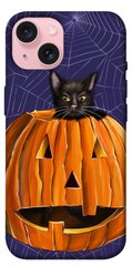 Чохол itsPrint Cat and pumpkin для Apple iPhone 15 (6.1")