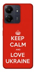 Чехол itsPrint Keep calm and love Ukraine для Xiaomi Redmi 13C