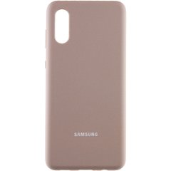 Чехол Silicone Cover Full Protective (AA) для Samsung Galaxy A02 Серый / Lavender