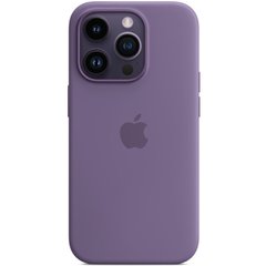 Чохол Silicone case (AAA) full with Magsafe для Apple iPhone 14 Pro (6.1") Фіолетовий / Iris