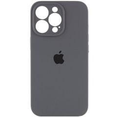 Чехол Silicone Case Full Camera Protective (AA) для Apple iPhone 15 Pro Max (6.7") Серый / Dark Gray