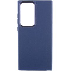 Шкіряний чохол Bonbon Leather Metal Style для Samsung Galaxy S23 Ultra Синій / Navy blue