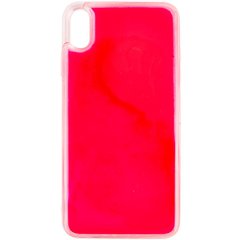 Неоновий чохол Neon Sand glow in the dark для Apple iPhone XS Max (6.5") Рожевий