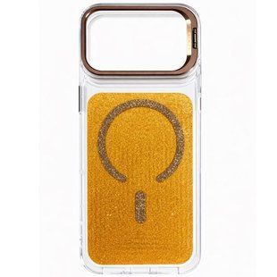Чехол TPU+PC Jewel Sparkle with MagSafe для Apple iPhone 17 Pro Max (6.9") Sunny Gold