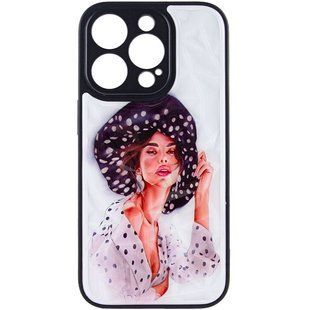 TPU+PC чехол Prisma Ladies для Apple iPhone 14 Pro Max (6.7") Girl in a hat