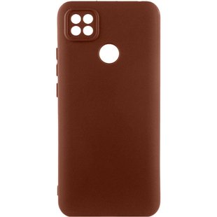 Чехол Silicone Cover Lakshmi Full Camera (AA) для Oppo A15s / A15 Коричневый / Brown