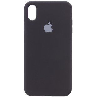 Чехол Silicone Case Full Protective (AA) для Apple iPhone X (5.8") / XS (5.8") Черный / Black