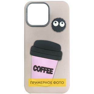 Чохол TPU Leather Toys для Xiaomi Redmi Note 14 5G Coffee / Pink
