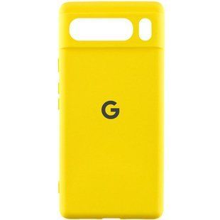Чохол Silicone Cover Lakshmi Full Camera (AAA) with Logo для Google Pixel 8 Pro Жовтий / Yellow