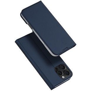 Чехол-книжка Dux Ducis с карманом для визиток для Apple iPhone 16 Pro Max (6.9") Синий