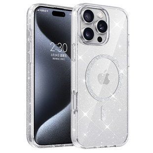 Чехол TPU Eclipse Sparkle (MagFit) для Apple iPhone 16 Pro (6.3") Clear