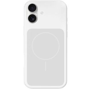 Чехол Silk Duo Color (AA) NO LOGO with Magnetic Fit для Apple iPhone 17 (6.3") White