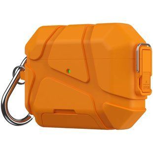Ударопрочный футляр Titan Armor для наушников Airpods 4 Orange