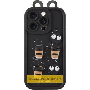 Чехол TPU Toys Case with Ears для Xiaomi Redmi 13C Black