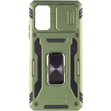 Ударопрочный чехол Camshield Army Ring для Xiaomi Poco X5 Pro 5G / Note 12 Pro 5G Оливковый / Army Green