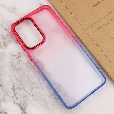 Чехол TPU+PC Fresh sip series для Motorola Moto E13 Синий / Розовый