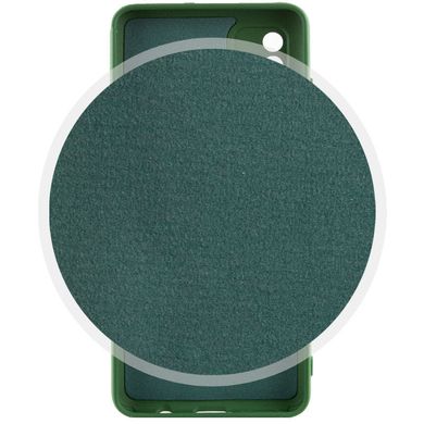 Чехол Silicone Cover Lakshmi Full Camera (A) для Samsung Galaxy A04e Зеленый / Dark green