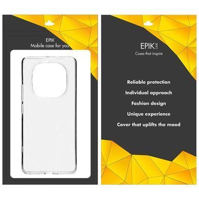 TPU чехол Epic Transparent 1,5mm для Xiaomi Poco X7 Бесцветный (прозрачный)