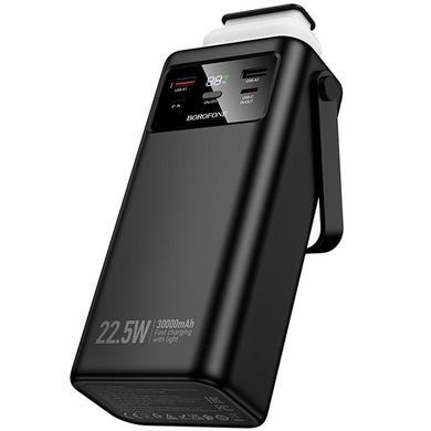 Портативное ЗУ Power Bank Borofone BJ65 High 22.5W+PD20W with cable 30000 mAh Black