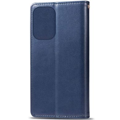 Кожаный чехол книжка GETMAN Gallant (PU) для Xiaomi Redmi 12 Синий