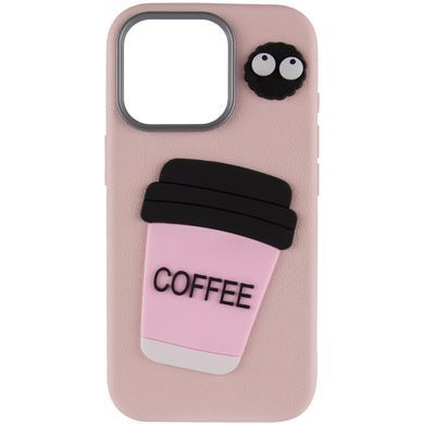 Чехол TPU Leather Toys для Apple iPhone 11 Pro (5.8") Coffee / Pink