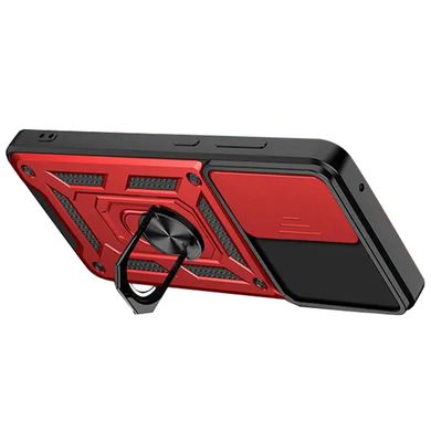 Ударопрочный чехол Camshield Serge Ring для Xiaomi Poco M5 Красный