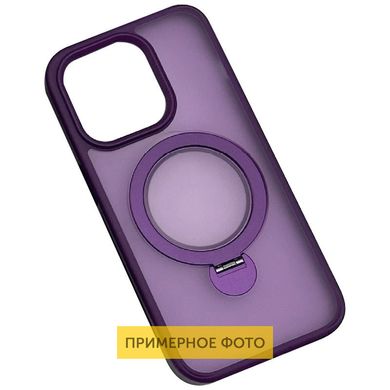 TPU+PC чохол Metal Buttons with MagSafe Colorful HQ Ring для Apple iPhone 16 Pro Max (6.9") Purple