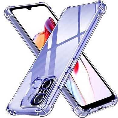 TPU чехол GETMAN Ease logo усиленные углы Full Camera для Xiaomi Redmi 12C Бесцветный (прозрачный)
