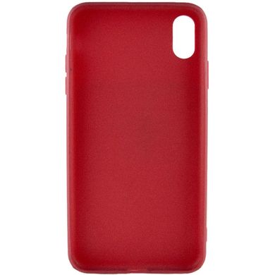 Силиконовый чехол Candy для Apple iPhone X / XS (5.8") Бордовый