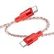 Дата кабель Hoco X99 Crystal Junction Type-C to Type-C 60W (1.2m) Red фото 4