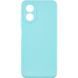 Силиконовый чехол Candy Full Camera для Oppo A58 4G Бирюзовый / Turquoise