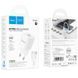 СЗУ Hoco C145A Charm QC3.0 18W (1USB-A) + кабель USB to Type-C White фото 6