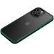 TPU+PC чехол Metal Buttons для Apple iPhone 12 Pro / 12 (6.1") Зеленый / Dark Green