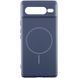 Чехол Silicone Cover Lakshmi Full Camera (AA) with Magnetic Fit для Google Pixel 7 Pro Темно-синий / Midnight blue
