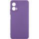 Чехол TPU GETMAN Liquid Silk Full Camera для Motorola Moto G24 Фиолетовый / Amethyst