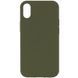 Чехол Silk Full Protective (AA) NO LOGO для Apple iPhone XS Max (6.5") Зеленый / Dark Olive