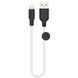 Дата кабель Hoco X21 Plus Silicone MicroUSB Cable (0.25m) Чорний / Білий фото 1