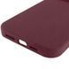 Чехол Silk Full Protective (AA) NO LOGO для Apple iPhone 16 Pro (6.3") Бордовый / Plum фото 5